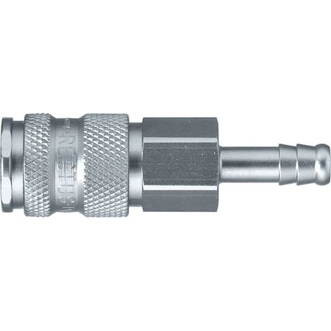 Raccord rapide pneumatique Legris, Tuyau cannelé vers Femelle, Mâle 23mm 1/2pouces Européen, Profil rectus en Laiton ( Prix pour 1 )