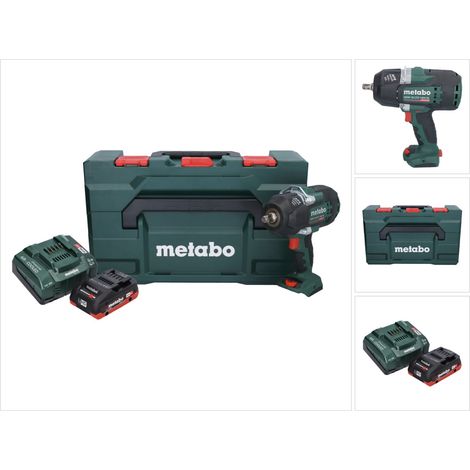 Metabo SSW 18 LTX 1450 BL Visseuse à choc sans fil 18 V 1450 Nm Brushless + 1x batterie 4,0 Ah + chargeur + metaBOX (1/5)