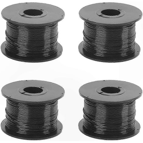 Quatre attaches de câble de jardin réutilisables en fil de fer galvanisé coupé (0,8 mm de diamètre) pour le support des plantes excellente qualité. (1/5)