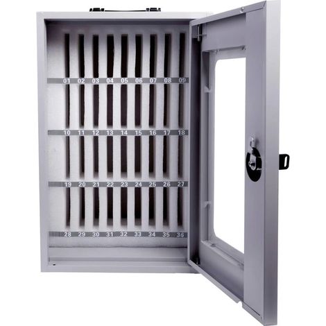 [GEBRAUCHT] B-Ware magnetoplan Smartphone Aufbewahrungsbox Schrank grau abschließbar 1 Stück (1/2)