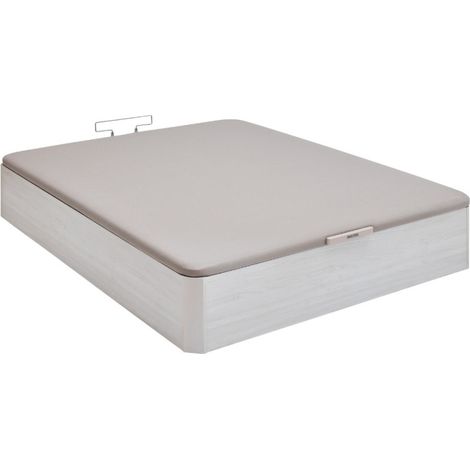 Bultex – Sommier coffre Space Up 140x190 – Plateau tapissé en mousse – Coffre de rangement 761 litres – Ouverture facile par vérins clipsables