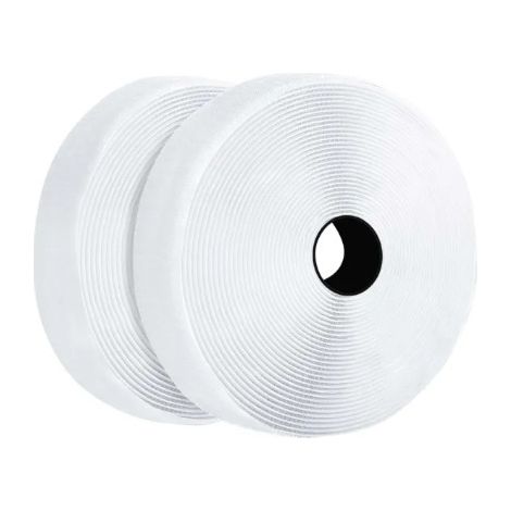 NASTRO A STRAPPO ADESIVO COL.BIANCO MIS.1,5M+1,5M CON SPESSORE 20MM