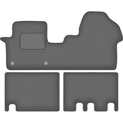 Tapis de sol en velours graphite pour : Citroën Jumpy III 2 rangées (2018-) (1/5)