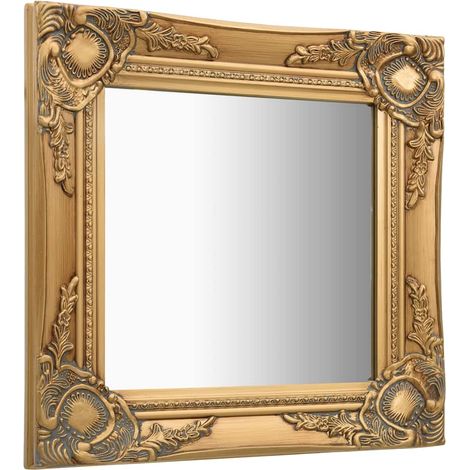 Maison Exclusive - Wandspiegel im Barock-Stil 40x40 cm Golden (1/5)