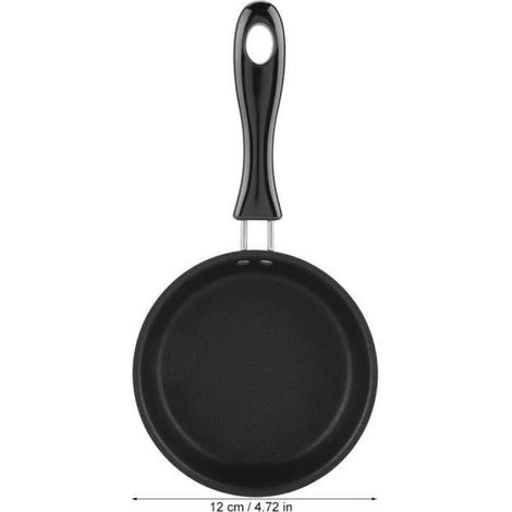 Poêle À Oeufs - 12 Cm - Revêtement Dupont - Fer Pur - Pour Cuisine Domestique - 1 Pièce (1/4)