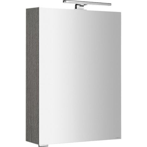 Armoire à miroir MIRRÖ avec éclairage LED, 50x70x16cm, gauche/droite, chêne argenté (1/5)