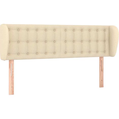Maison Exclusive - Cabecero de tela color crema 147x23x78/88 cm (1/5)