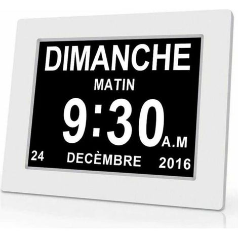 Piece 7 pouces avec date et heure,horloge Alzheimer pour parents,rappel de médicaments pour grands-parents et enfants-204x143x24mm (1/5)