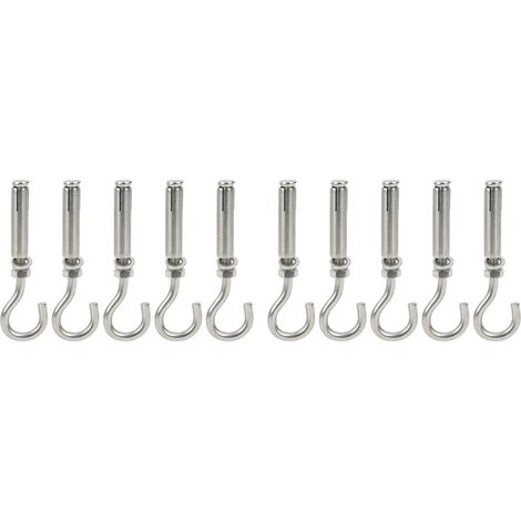 10 pièces chevilles à expansion avec crochet à ouverture en acier inoxydable pour équipements de communication médicale (1/5)