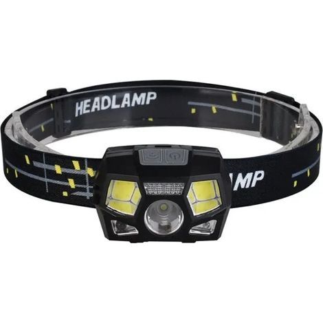 Lampe Frontale LED Rechargeable USB 5 Modes dclairage avec Dtecteur de Mouvement (1/4)