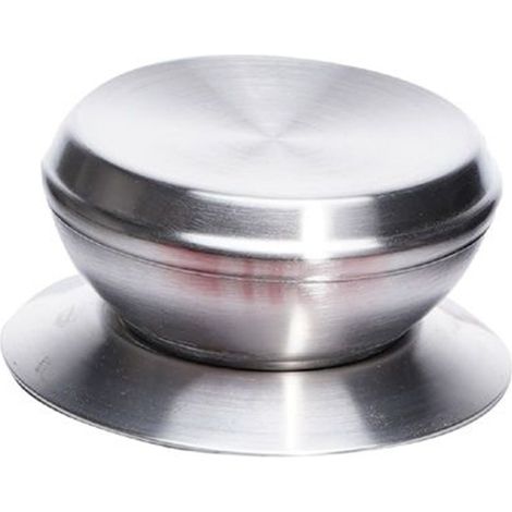 TrAdE Shop Traesio - Pomello Manopola Di Ricambio Per Coperchio Isolamento Termico ø6.5 Cm Argento 607415 - (1/5)