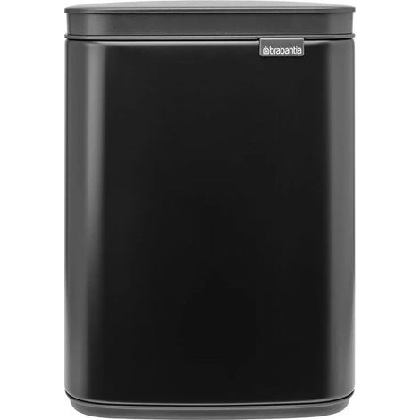 Brabantia 8710755222481 Bo Pattumiera 4L Acciaio con Chiusura Morbida e Secchio Interno Estraibile colore Nero