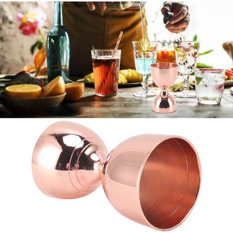 Doseur en acier inoxydable, style indien, distributeur de vin, 30/60 ml, or rose (1/5)