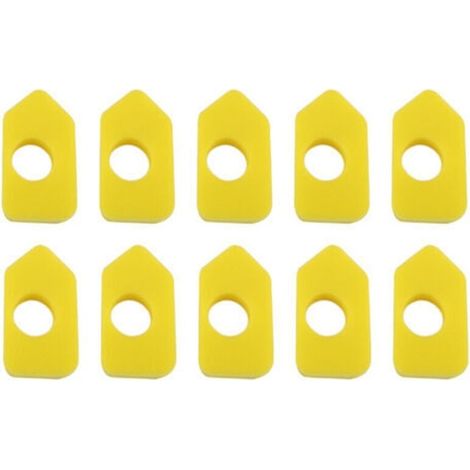 Lot de 10 Filtres à Air en Éponge Jaune pour Entretien Ménager- (1/5)