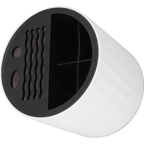 Porte-Couteaux, Support De Coupe De Cuisine Cylindrique, Support De Bloc De Couteaux à Fentes Multiples à Rotation De 360 degrés pour Couteaux Baguettes Cuillères Fourchettes(Blanc) (1/5)