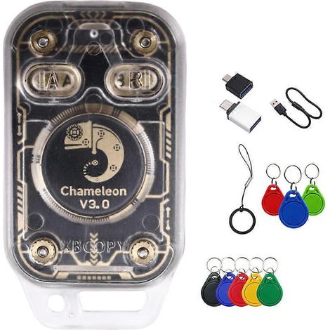 Chameleon V3.0 RFID-Smartcard-Emulator + 8XUID-Schlüsselanhänger-Chip-Lesegerät, 125K 13,56M IC-ID-Etikettenkopierer, NFC-Lese-/Schreibgerät (1/5)