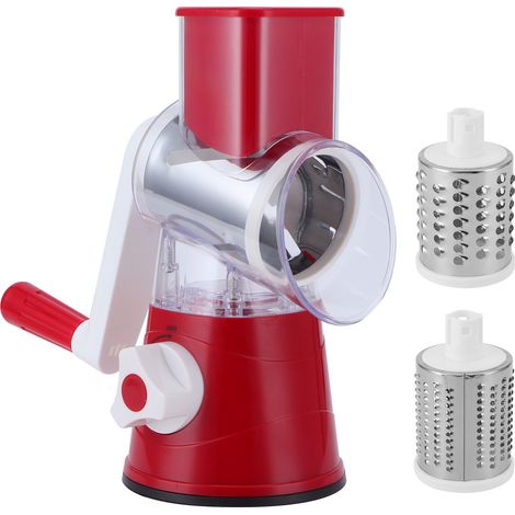 Râpe à légumes manuelle, coupe-légumes multi-usages pour pommes de terre et tomates, accessoire cuisine pour maison et restaurant, rouge