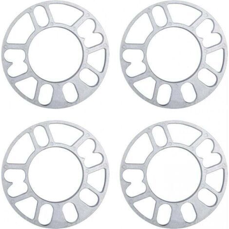 PA 4 Pcs Entretoises De Roues En Alliage Aluminium, joints de moyeu de roue élargis modifiés, elargisseur de voie, 3mm d'épaisseur entretoises de roue universelles (1/4)
