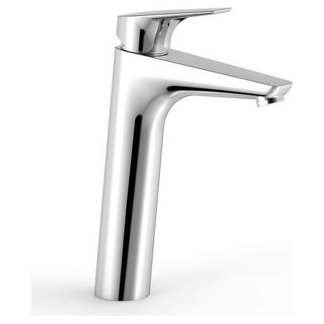 GRIFO MONOMANDO ALTO PARA LAVABO CON MANETA (1/2)