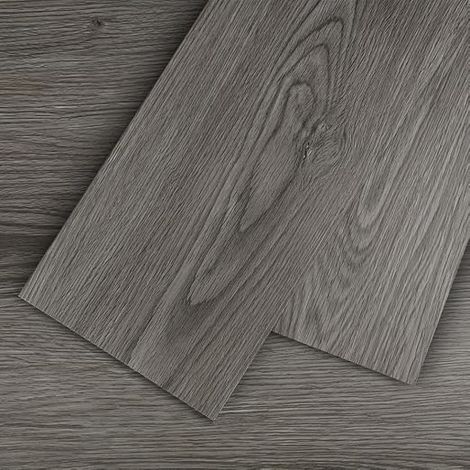Self Adhesive PVC Wood Effect Waterproof Vinyl Flooring - Grey Oak Colour - 6 in x 36 in - 36 Planks - Coverage 5m2 (1/5)