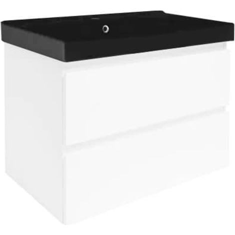 Ensemble meuble avec vasque SAT - B-Way - 79x50x45 - blanc brillant - Blanc