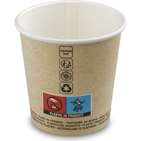 Bicchiere di carta kraft 100 ml 50 pezzi CUPIPACK CARTON Guillin Polonia (1/3)