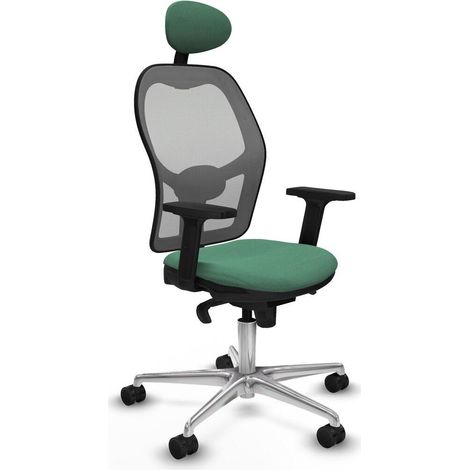 Piqueras y Crespo Chaise ergonomique vert émeraude bureau (1/3)