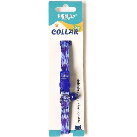 Collier pour chat ajustable avec clochettes, design élégant, boucle de sécurité confortable, anti-étranglement, style ethnique jacquard, accessoires pour animaux de compagnie. (1/4)