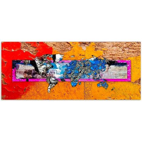 Tableau monde carte murale - 70 x 25 cm (1/4)
