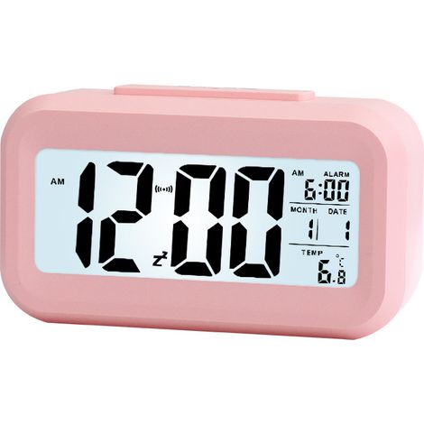 3 sveglie digitali, alimentate a batteria (non incluse), con funzione snooze, adatte per bambini/viaggi/bagno, orologio intelligente da tavolo, sveglia digitale, retroilluminato, orologio elettronico 