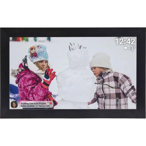 [GEBRAUCHT] B-Ware Denver Bilderrahmen Digitaler Fotorahmen Wlan Touch Display 39,6 Cm App Micro Sd