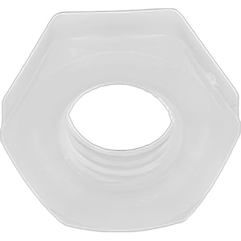 Écrous hexagonaux en plastique, 50 pièces, Protection de l'environnement, résistance blanche à la Corrosion, pour accessoires industriels m10 (1/5)