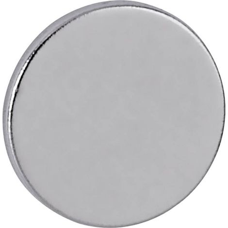 Maul Aimant Néodyme (Ø x H) 10 mm x 1 mm disque argent 10 pc(s) 6166196 (1/5)