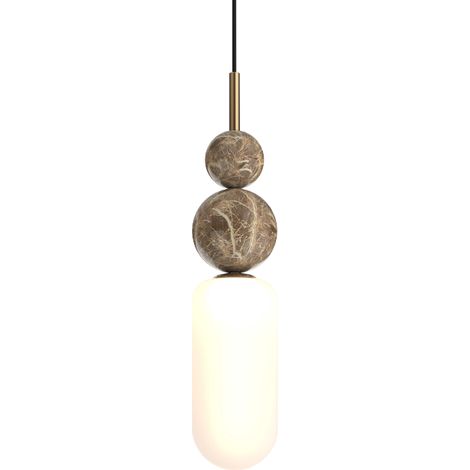 Lampada sospensione oro vetro sfere G9 7W NOVA Maxlight