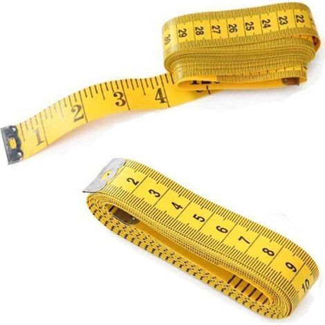 Mètre ruban de couture, 2 rubans, 300 cm, double face, extra long, flexible pour les tailleurs, pour mesurer les longueurs et les dimensions.