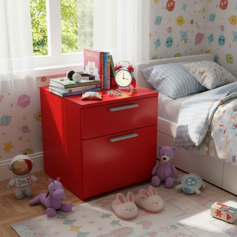 Cassettiera: Stile e funzionalità per la cameretta dei tuoi sogni - Rosso (1/5)