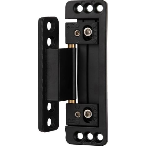 Türband Ultradünne Versteckte Türscharniere 2 Stück Verdecktes Scharnier für Eingangstüren Schwere Scharniere Heavy Duty Verstecken Zink-legierung Schwarz