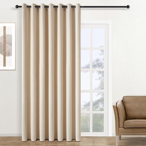 1 Panneau Rideau Occultant, 8 Oeillets Métal, Isolation Thermique, Pour Salon Chambre Cuisine