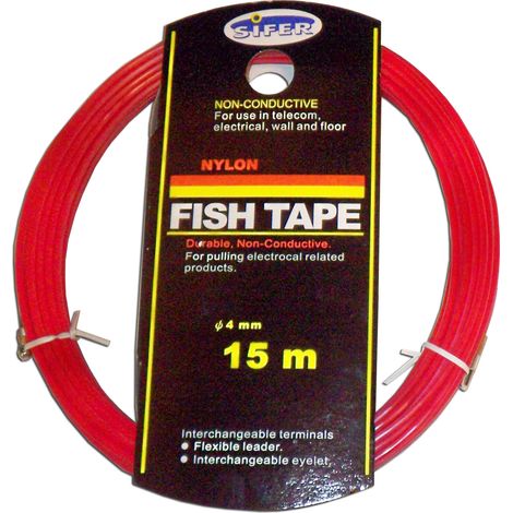 GUIDA ELETTRICA SIFER IN NYLON COMPLETO 4 MM x 15 MT