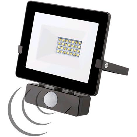 PROIETTORE LED C/SENSORE 20W 4000K NERO