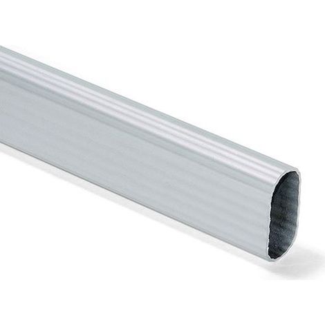 Tubo per armadi ovale in alluminio millerighe 150 cm. (1/2)