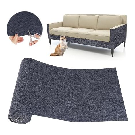 Cat Scratching Mat Sofa Scratching Pad Furniture DIY Trimmable Cats Scratching Pad Furniture Sofas 40 cm x 200 cm Dark Grey 40 x 200 cm (1/5)