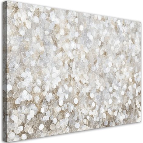 Stampe su Tela, Una composizione astratta di luminosi riflessi beige. - 30x20 (1/2)