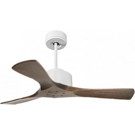 Modulo de KlassFan - Super destratificateur et ventilateur DC 106 cm Blanc pales bois sombre sans Lumière  15 à 20 m² (1/5)
