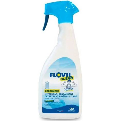 Spray nettoyant cartouches de filtration piscine