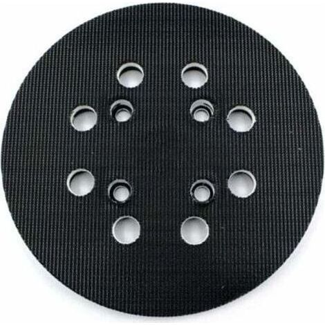 Plateau de ponçage 125 mm – Finition moyenne pour ponceuses excentriques Bosch – Compatible avec disques abrasifs Velcro 8 trous (1/5)