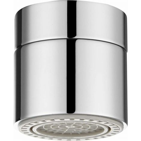 Aireador de grifo de latón, ahorrador de agua, 2 modos, aireador de grifo de cocina hembra de 22 mm, cromado (1/4)