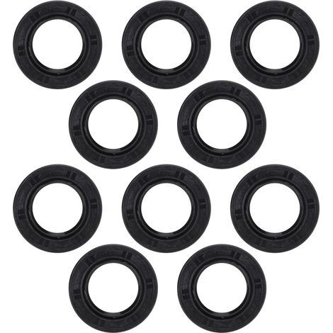 Ensemble de 10 joints d'étanchéité en caoutchouc noir pour vilebrequin, destiné à un moteur diesel 168F et un générateur de 2 kW. (1/5)