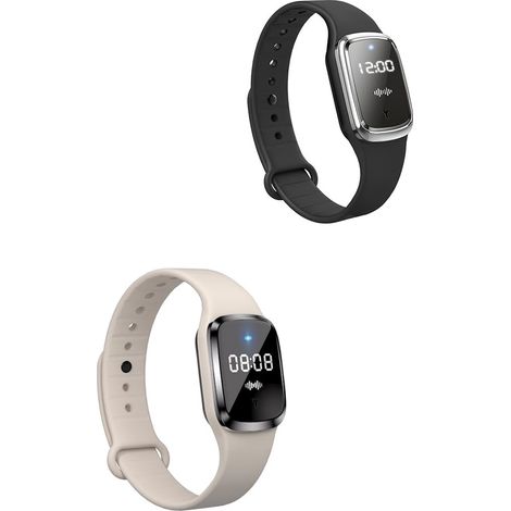 Bracelets Anti-moustiques à ultrasons, Montre-Bracelet électronique Anti-moustiques avec Chargement USB/étanche/réutilisable/Portable pour Camping en Plein air randonnée 2 pièces (1/5)