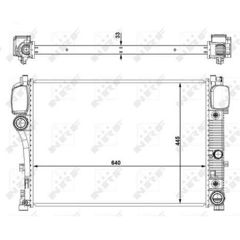 Radiateur, refroidissement du moteur NRF 53839 MERCEDES-BENZ 2215000003